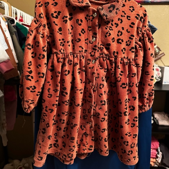 Rachel Zoe Animal Print Corduroy Dress - Picture 1 of 3